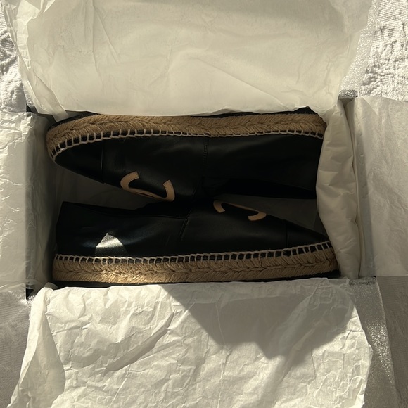 Classic Lambskin Black Chanel Espadrilles. Buttery smooth so comfy. Never worn - Picture 3 of 6